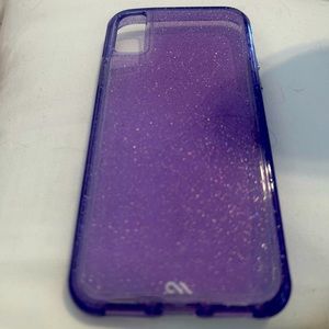 Case-Mate new without box sheer purple crystal iPhone XS/X case